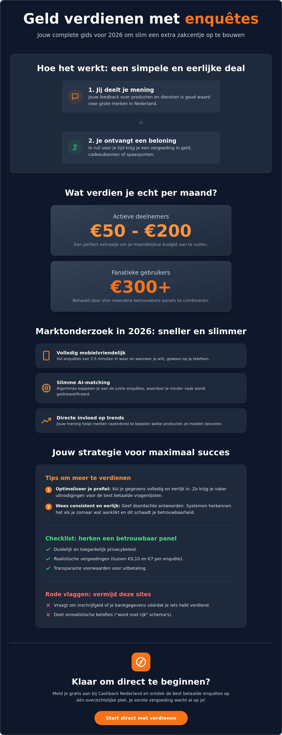 Geld verdienen met enquêtes invullen in 2026: de complete gids